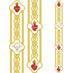 Embroidery Design Set For Gallon Sacred Hearts