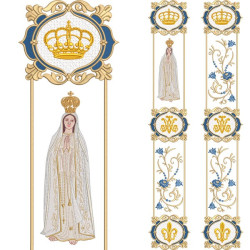 Embroidery Design Set For Gallon Our Lady Of Fatima