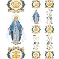 Embroidery Design Set For Gallon Our Lady Of Grace