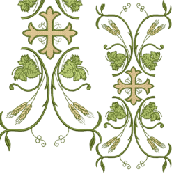 Diseño Para Bordado Combinado Vertical 38 Cm