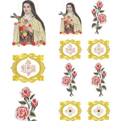 SET FOR GALLON SAINT LITTLE THERESE OF LISSIEUX 90 CM
