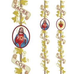 Embroidery Design Double Set For Galão Sacre Cor Jesus