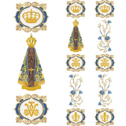 Embroidery Design Set For Gallon Our Lady Aparecida