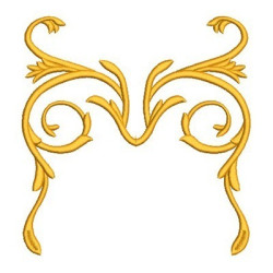 Diseño Para Bordado Arabesco Dourado Parte 1