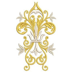 Diseño Para Bordado Arabesco Vertical 14 Cm