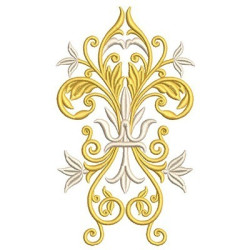 Embroidery Design Arabesco Vertical 14 Cm