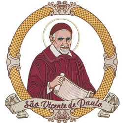 Embroidery Design Medal Of Saint Vincent De Paul