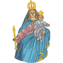 Embroidery Design Our Lady Of The Library 1