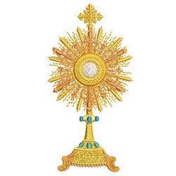 Embroidery Design Ostensory Holy Sacrament 10 Cm