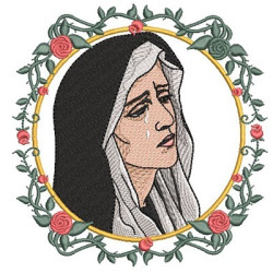 Embroidery Design Medal Of Our Lady Of Pain
