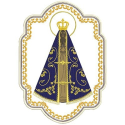 Diseño Para Bordado Nuestra Señora Aparecida Para Estandarte