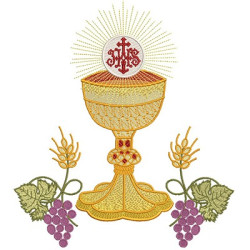 CHALICE HOSTS CONSECRATED 27 CM