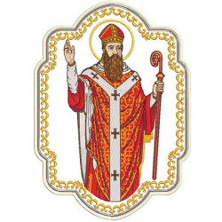 Embroidery Design Saint Boniface For Standards