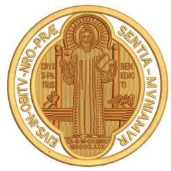 MEDAL OF ST BENEDICT BACK 14 CM 2