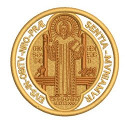 MEDAL OF ST BENEDICT BACK 9 CM 4