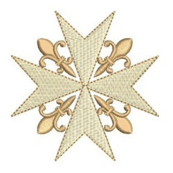 Embroidery Design Malta Cross 35