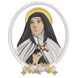 Embroidery Design Medal Santa Teresa Of The Andes