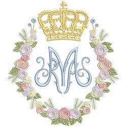 MARIAN FLORAL WITH CROWN