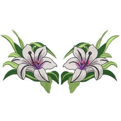 Embroidery Design Lilies 3