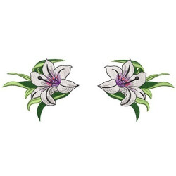 Embroidery Design Lilies 4