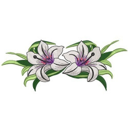 Embroidery Design Lilies 10