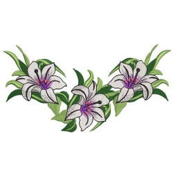 Embroidery Design Lilies 11