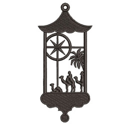 Embroidery Design Lantern Of 3 Wise Men