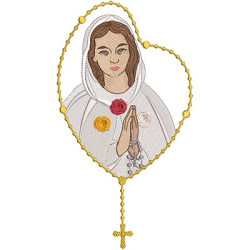 Embroidery Design Our Lady Of The Mystical Rose Of 26 Cm