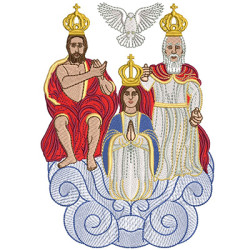 Embroidery Design Divine Eternal Father 18 Cm