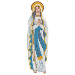 Matriz De Bordado Nossa Senhora De Lourdes 18 Cm