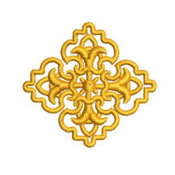 Matriz De Bordado Cruz Decorada 138