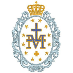 Embroidery Design Medal Of Our Lady Grace 1