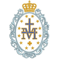 Embroidery Design Medal Of Our Lady Grace 2