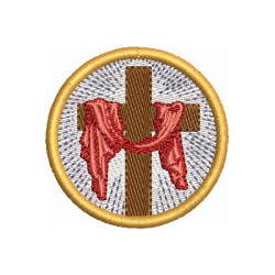 Matriz De Bordado Medalha Cruz De Penitência