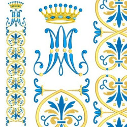 Diseño Para Bordado Conjunto Para Galón Mariano 46
