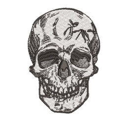 Embroidery Design Skull 4