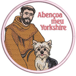 Matriz De Bordado São Francisco Abençoe Meu Yorkshire