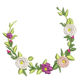 Embroidery Design Framed Frames With Roses 8