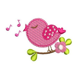 Diseño Para Bordado Pajarrito En El Gallo 6