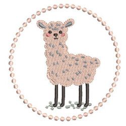 Embroidery Design Llama 4