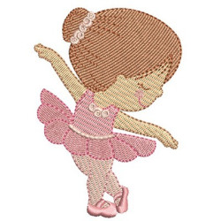 Matriz De Bordado Bailarina Cute 2