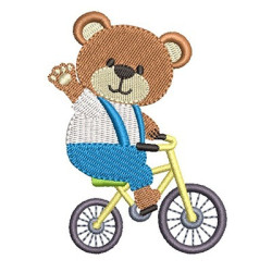 BEAR ON THE BIKE