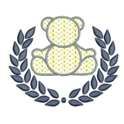 Diseño Para Bordado Oso En Lo Marco De Acacias