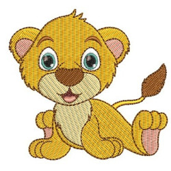 Embroidery Design Lioness Baby