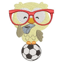 Embroidery Design Owl Glasses 5