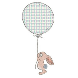 BUNNY WITH APPLIED BALLOON 4