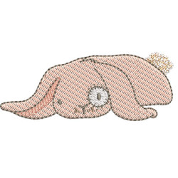 Embroidery Design Resting Rabbit 3