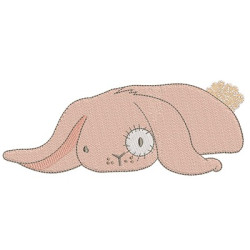 Embroidery Design Resting Rabbit 4