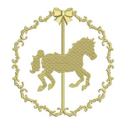 Embroidery Design Carousel Frame