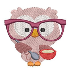 Embroidery Design Glass Owl 10